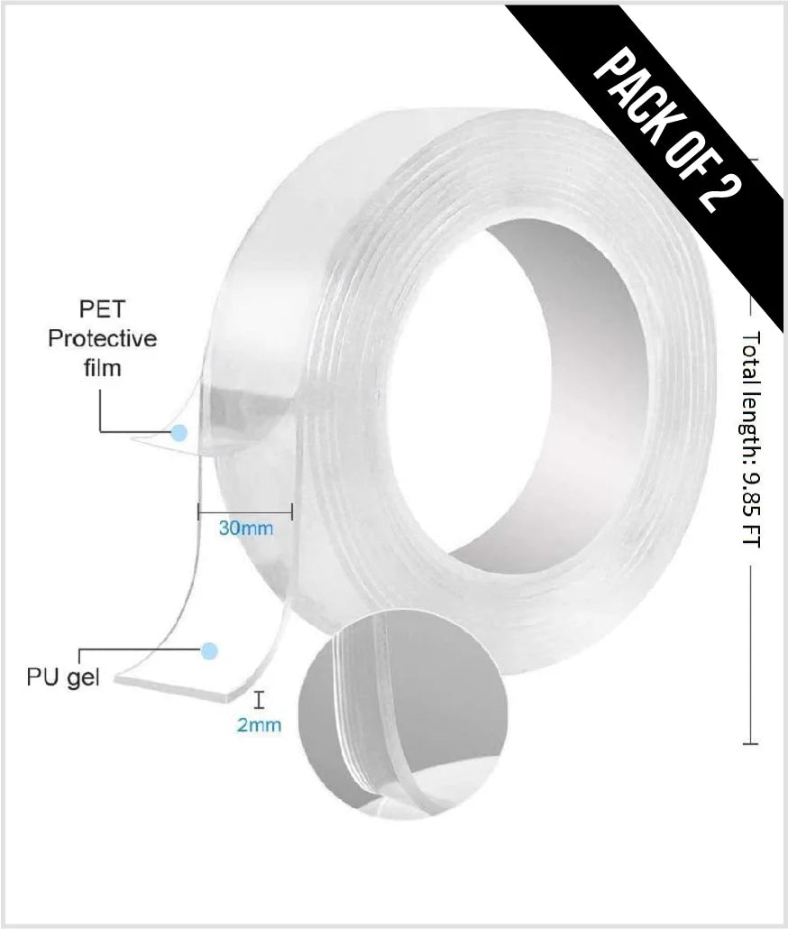 Double sided Nano Gel Silicone Tape